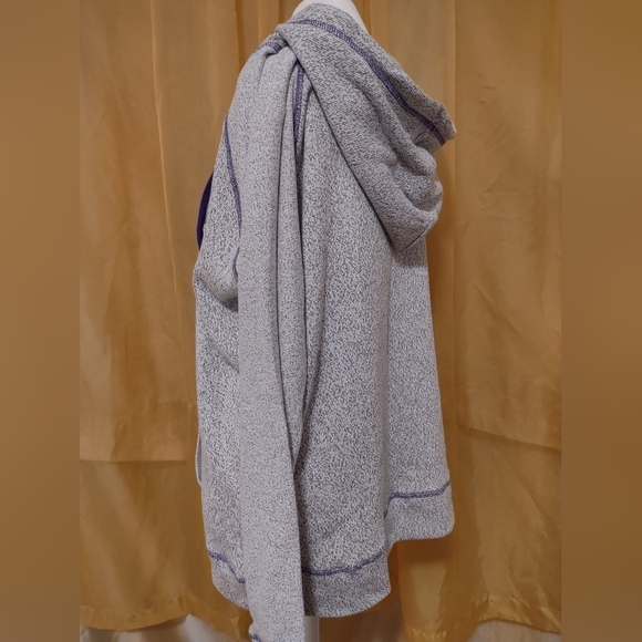 NWOT Wicked hoodie sweatshirt grey with purple accents - Picture 5 of 7